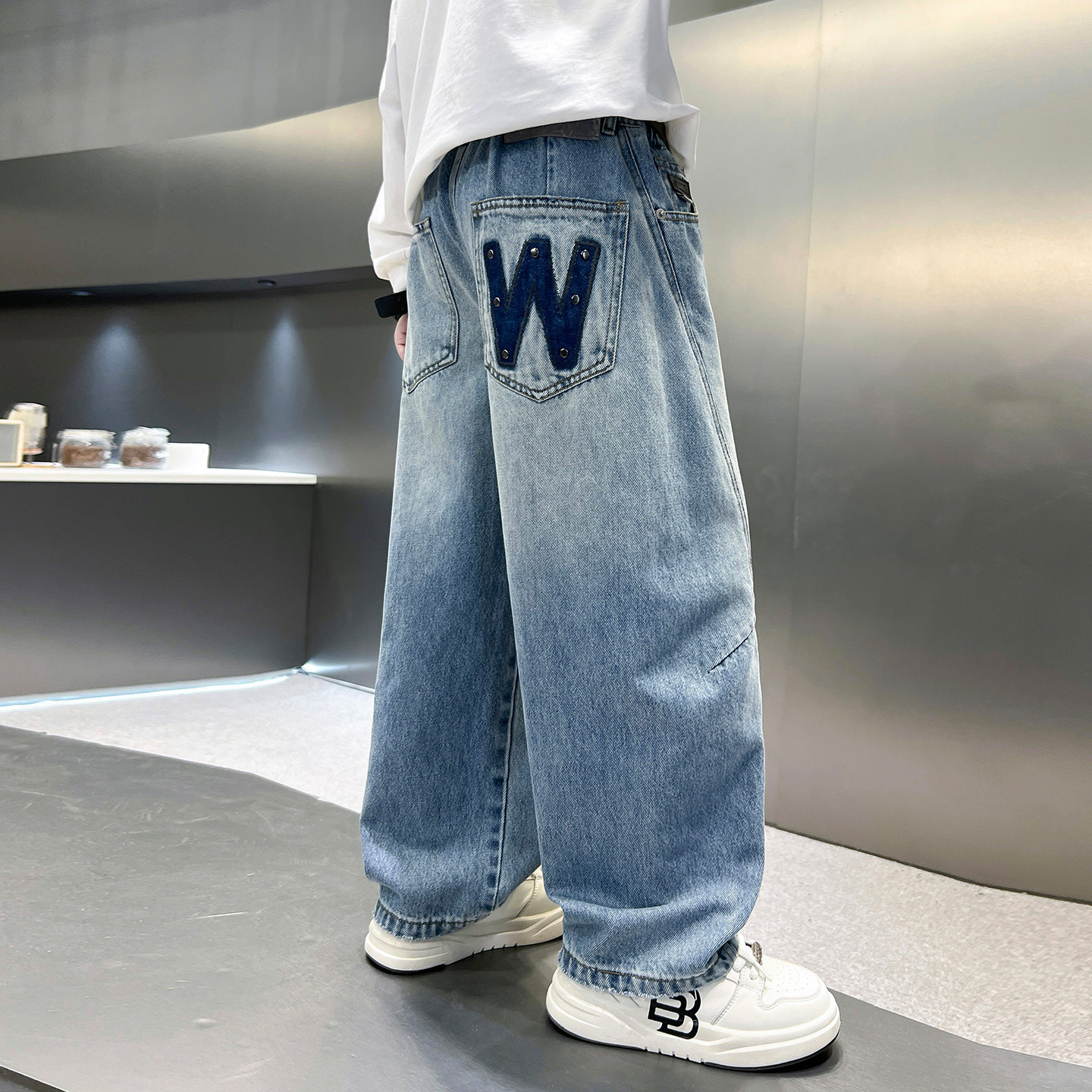 男童春季牛仔裤2026新款炸街儿童春装休闲裤中大童洋气男孩裤子潮