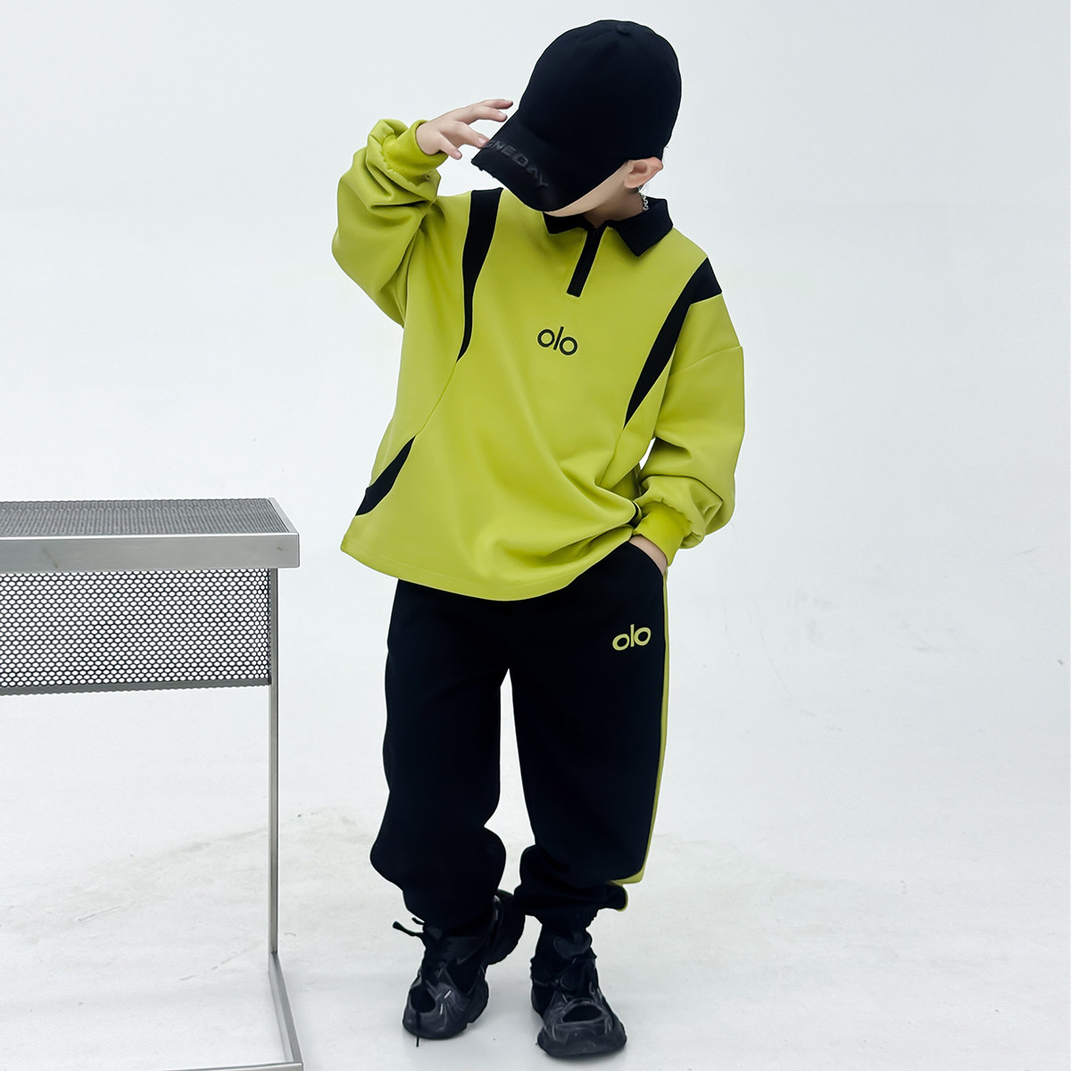 男童春季卫衣套装2026新款潮中大童运动装两件套儿童男孩春装洋气