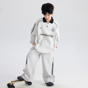 男童运动套装春秋款2026新款潮儿童休闲卫衣两件套中大童春装洋气