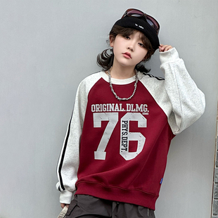 男童韩版圆领卫衣秋装2026新款中大童红色上衣儿童春秋款打底衫潮