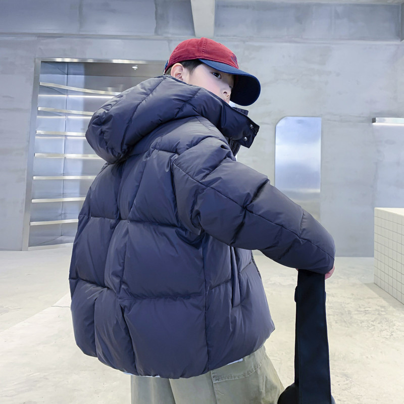 男童韩版冬季白鸭绒羽绒服2024新款潮中大童加厚羽绒外套儿童冬装
