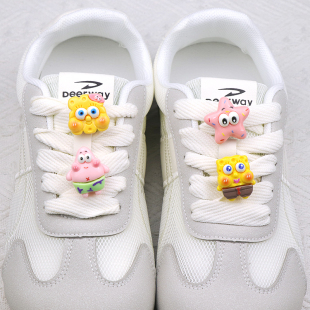 可爱卡通海绵宝宝鞋带扣德训鞋diy鞋带配饰鞋子上的装饰品