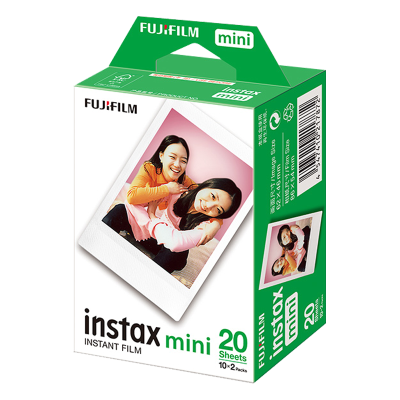 富士instax立拍立得迷你相纸一次成像通用胶卷相片拍立得相机白边卡通mini11/12/7/8/9/90/liplay