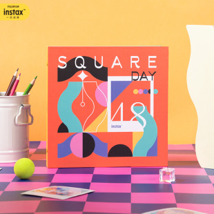 Fujifilm/富士instax方形SQ收纳相册 几何幻想 一次成像正品照片收纳纪念相册