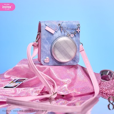 Fujifilm/富士instax一次成像正品原装 mini12/mini40拍立得 甜心牛仔相机包