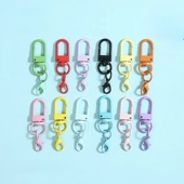 烤漆彩色旋转狗扣金属五金配件U型门扣挂龙虾扣公仔DIY玩偶包挂扣