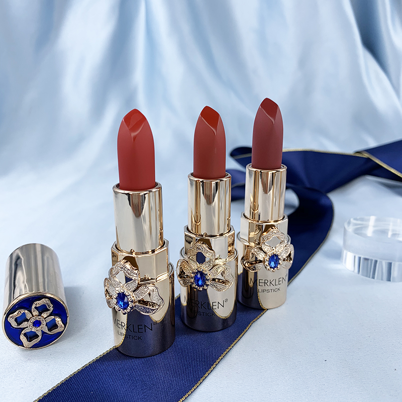 麦尔卡伦炫光口红三色莹润浓郁