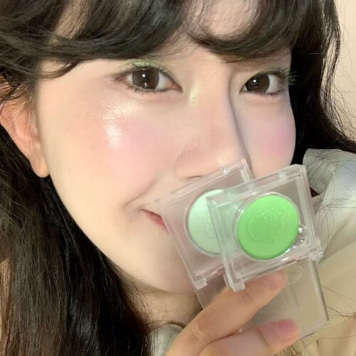 荔萌小熊梦核单色眼影绿色蓝色