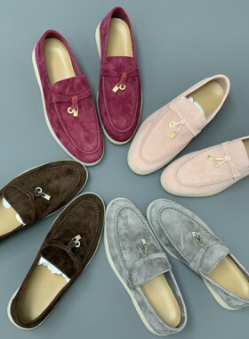 2026春季新款头层牛皮真皮鞋圆头平底鞋女浅口单鞋女鞋乐福鞋女鞋
