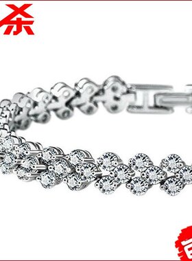 时尚韩版纯银水晶锆石