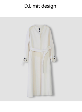 气质轻奢两粒扣长款大衣DLXF761