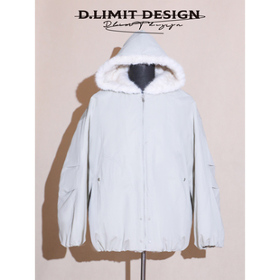 机能廓形工装 风连帽拉链鹅绒服DLXYH775