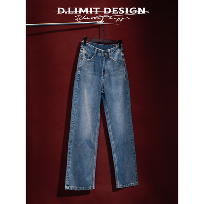 全棉土耳其进口复古宽松直筒牛仔裤DLXY022