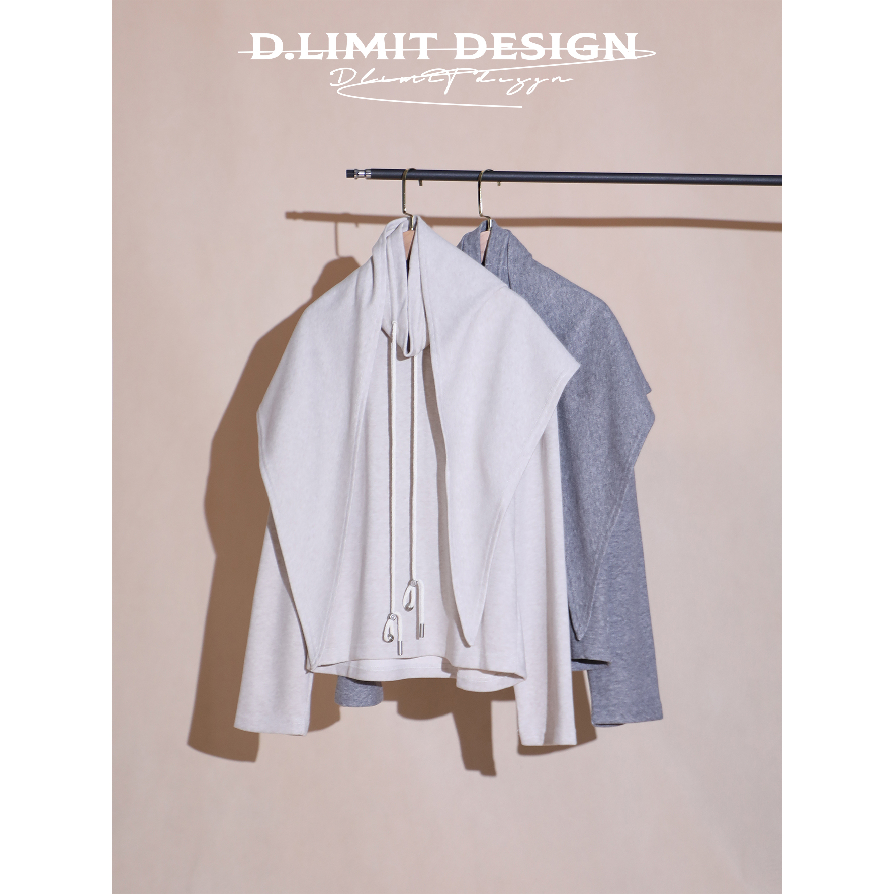 人棉三角巾披肩简约抽绳立领挂绳卫衣DLXZG184