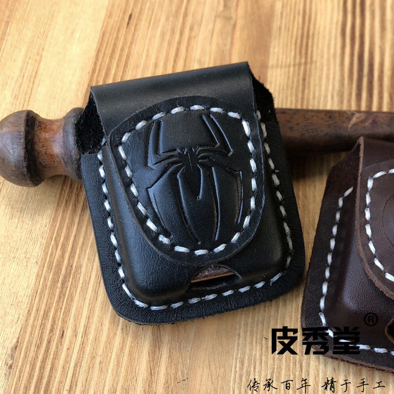 皮秀堂代用 zippo打火机强磁扣皮套 手工头层牛皮黑蜘蛛火机套子|msdalam kategori ZIPPO/Swiss Army Knife/cermin mata, pemetik api jenama dan aksesori, bahagian-bahagian lebih ringan/alat, kulit - dari Buy2taobao.com untuk memberikan perkhidmatan ejen Taobao profesional membeli
