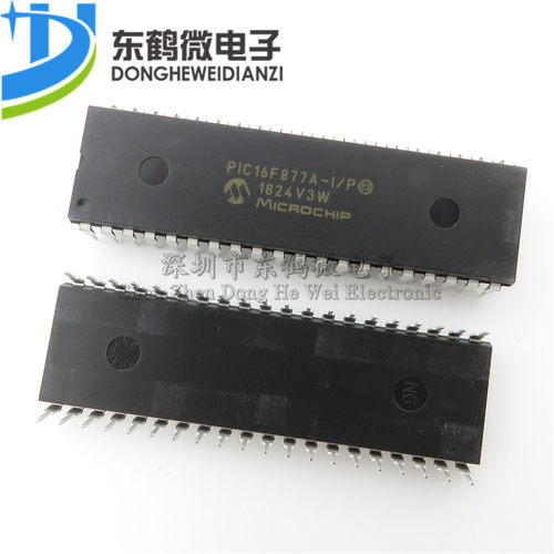 直插 PIC16F877A-I/P PIC16F877A DIP-40 闪存微控制器 全新原装