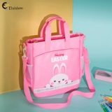 Сумка через плечо для школьников, милый кролик, портативный вместительный и большой ремешок для сумки, сумка для учебы, в корейском стиле
