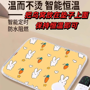 鸟窝加热垫鹦鹉加热垫雏鸟专用保温毯鸟用冬季小鸟恒温取暖器冬季