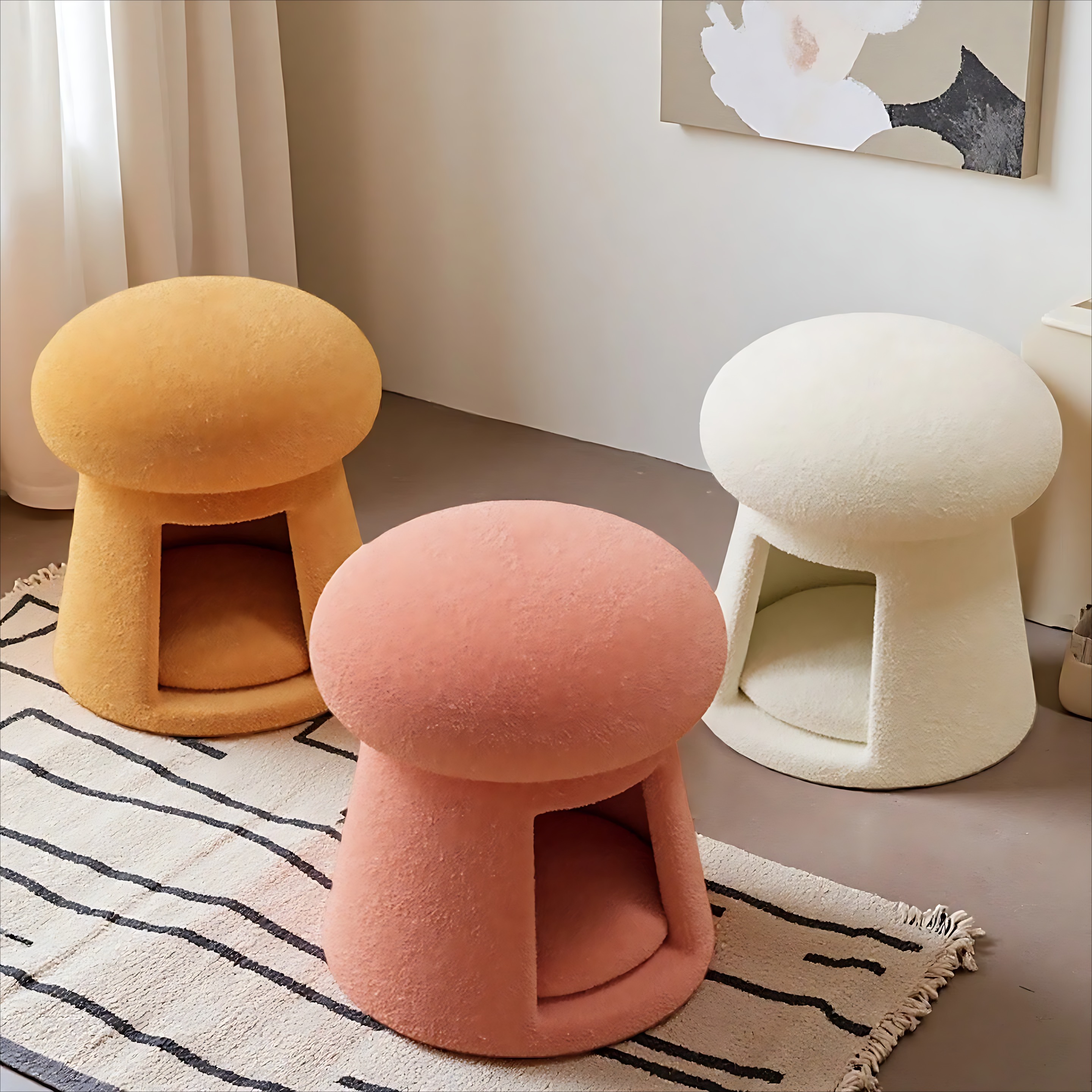 可坐猫窝凳入户穿鞋凳客厅洗脚