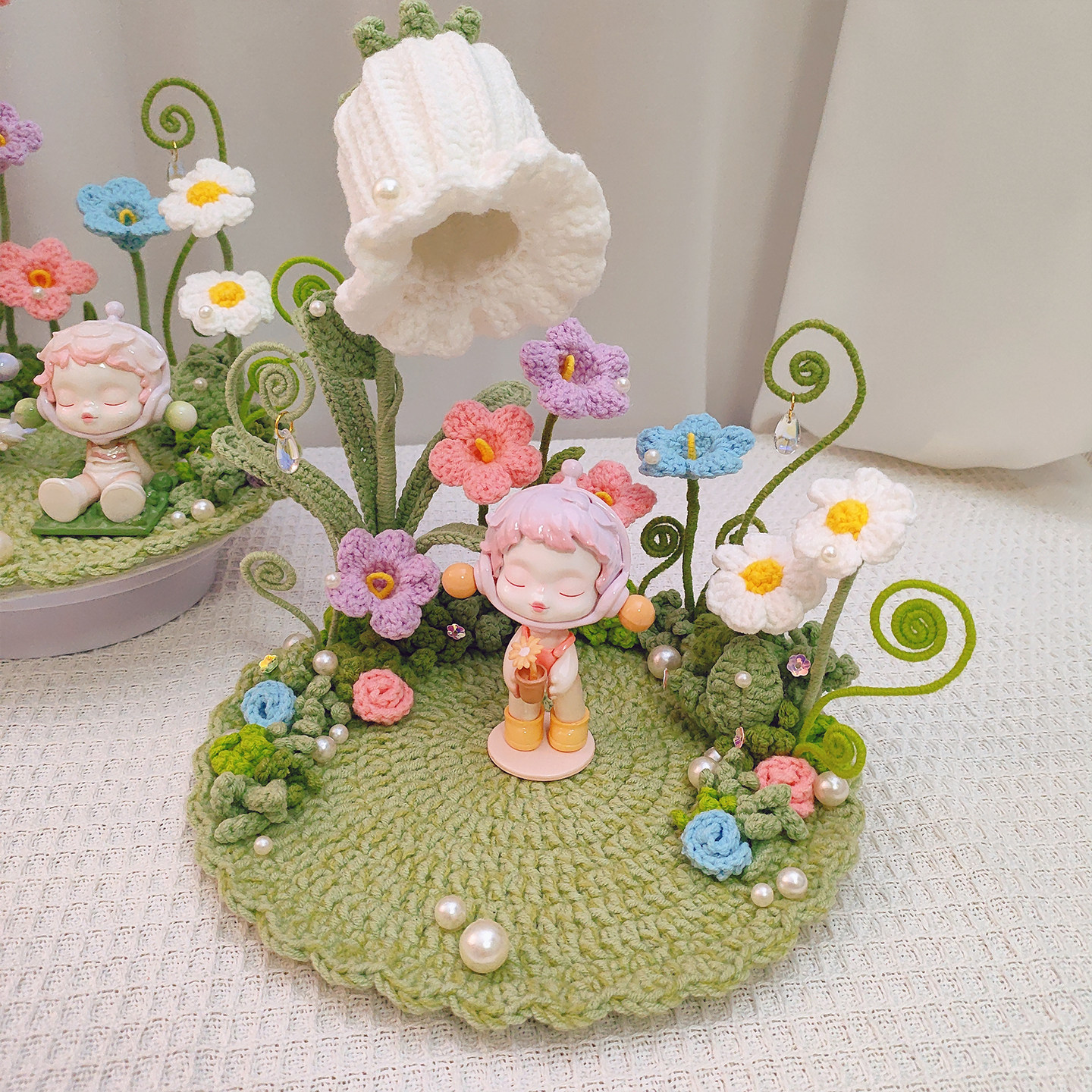 铃兰花小夜灯DIY手工钩织材料包