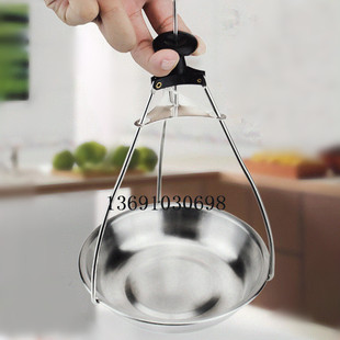 不锈钢碗盘夹 三爪盘夹取盘器 防烫三角碗夹 提碗器 三爪提盘夹子