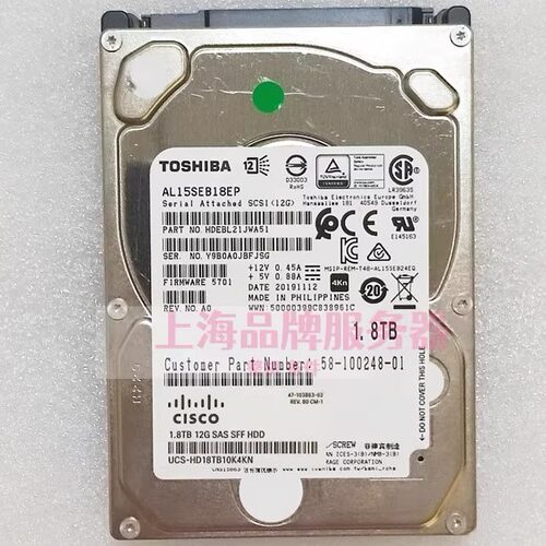 思科UCS-HD18TB10K4KN1.8TB硬盘