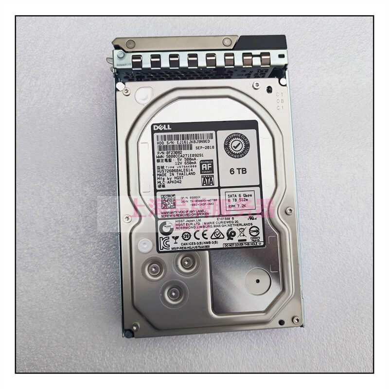DELL/戴尔 HUS726060ALE614 0908XX SATA 6T 6TB 3.5寸 908XX硬盘