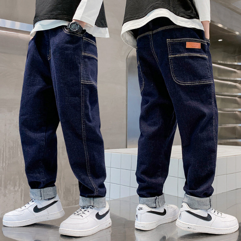 男童裤子春款中大童宽松老爹裤2023新款韩版潮儿童春秋男孩牛仔裤,童装/婴儿装/亲子装,裤子,淘宝优惠券,粉丝福利购,淘宝优惠卷