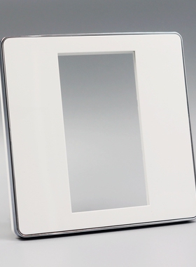 银边86型三位空面板 可装3个23x36mm模块 多媒体86型模块墙插面板