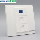 86型电脑电话SC光纤插座RJ45网络语音电话SC光钎宽带网线模块面板