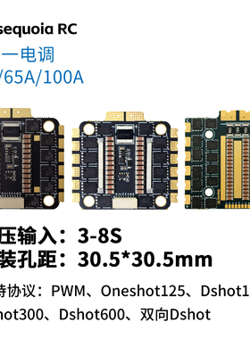 Sequoia RC 55A四合一电调3-8S BLS8电调 FPV穿越机32位电调
