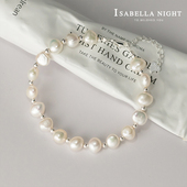 原创天然淡水珍珠手链转运珠925纯银手串轻奢七夕情人节送女友礼