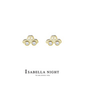 超迷你小汽车925纯银耳钉睡觉免摘情侣耳饰养耳夹学生日常防过敏