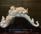 徐才提德化陶瓷年年有余中式 家居客厅玄关装 饰品电视柜白瓷器摆件