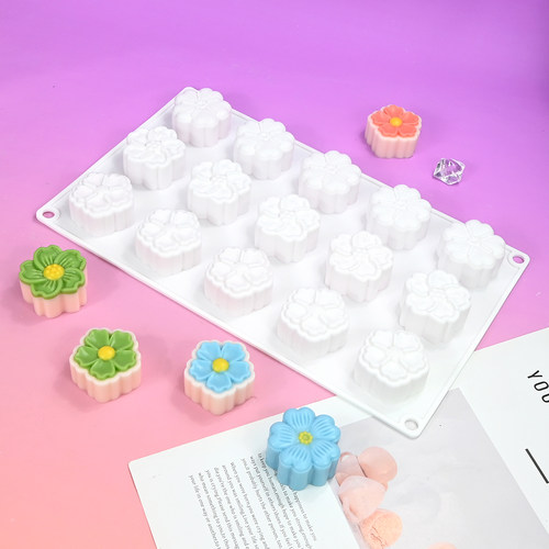 15连迷你花慕斯模具樱花朵花瓣模