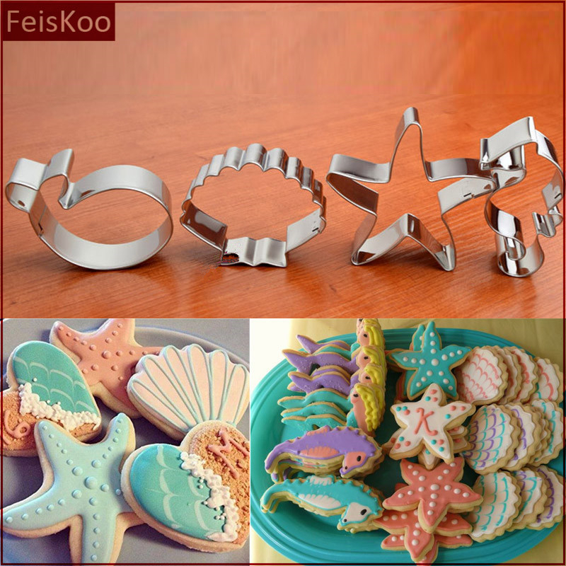 海洋不锈钢饼干模具 海马海星贝壳鲸鱼馒头模具 蛋糕模具水果切模