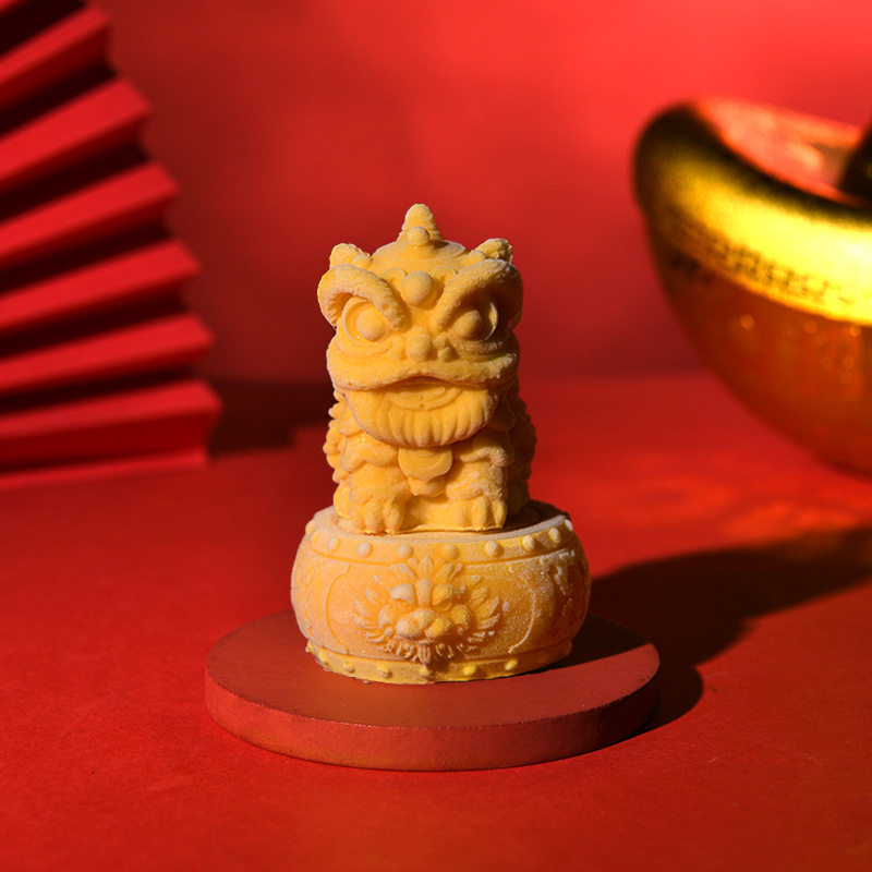 醒狮头慕斯蛋糕硅胶模具图片