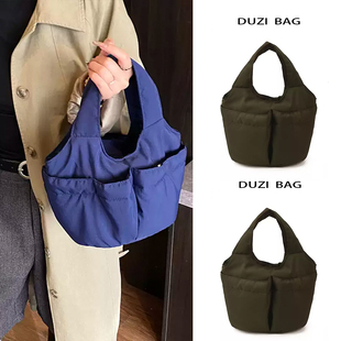 手提包百搭设计小轻便通勤便当众包尼龙布新款2025菜篮子饭盒包女