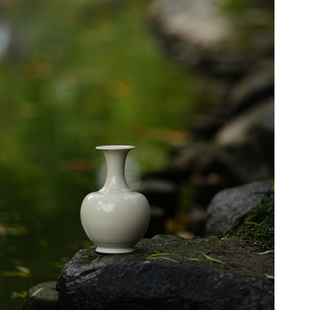 隋白净瓶 摹古 花器 手工 花瓶 空间摆件