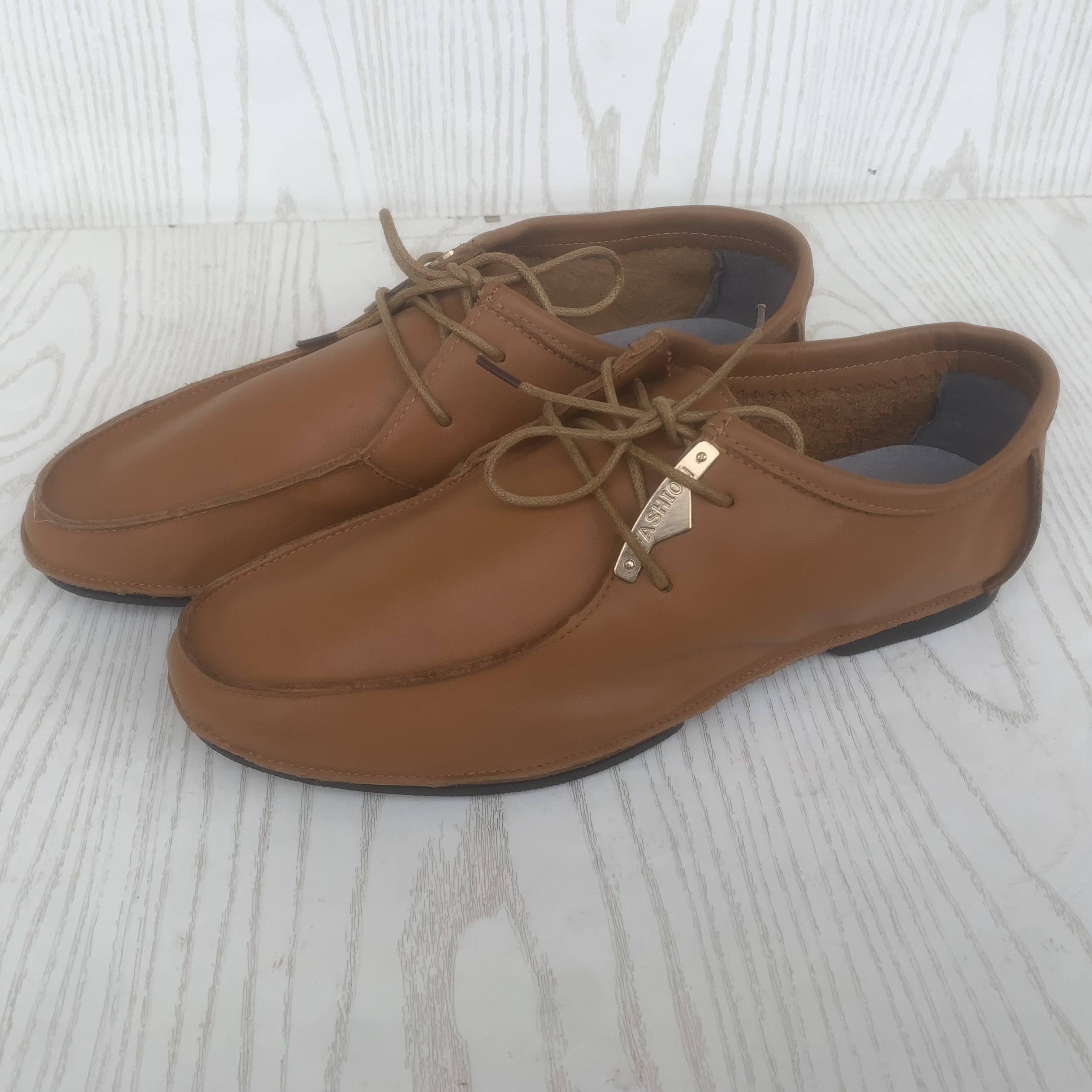 40/42码真皮男鞋头层牛皮春秋透气软皮舒适轻便日常系带休闲皮鞋