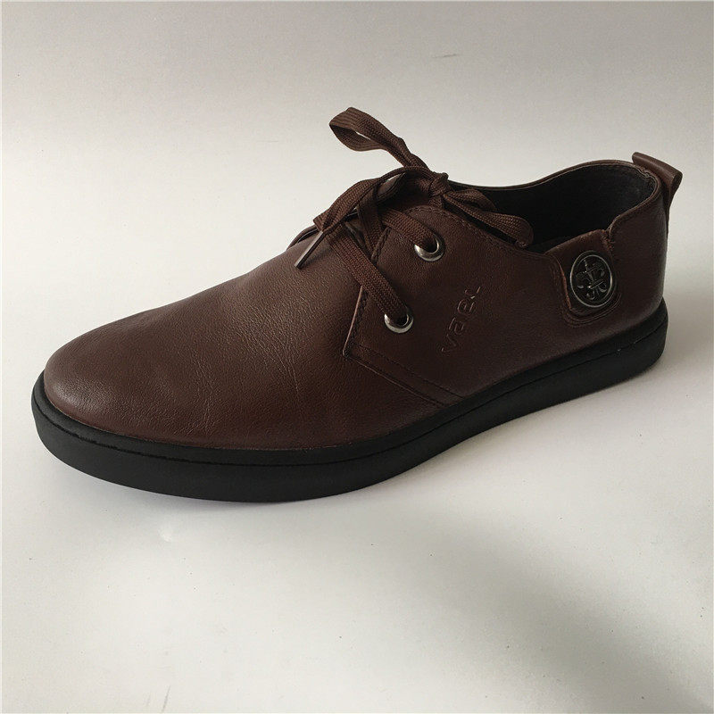 鹿腾男鞋头层牛皮断码特价男士休闲系带皮鞋软面舒适百搭轻便耐磨