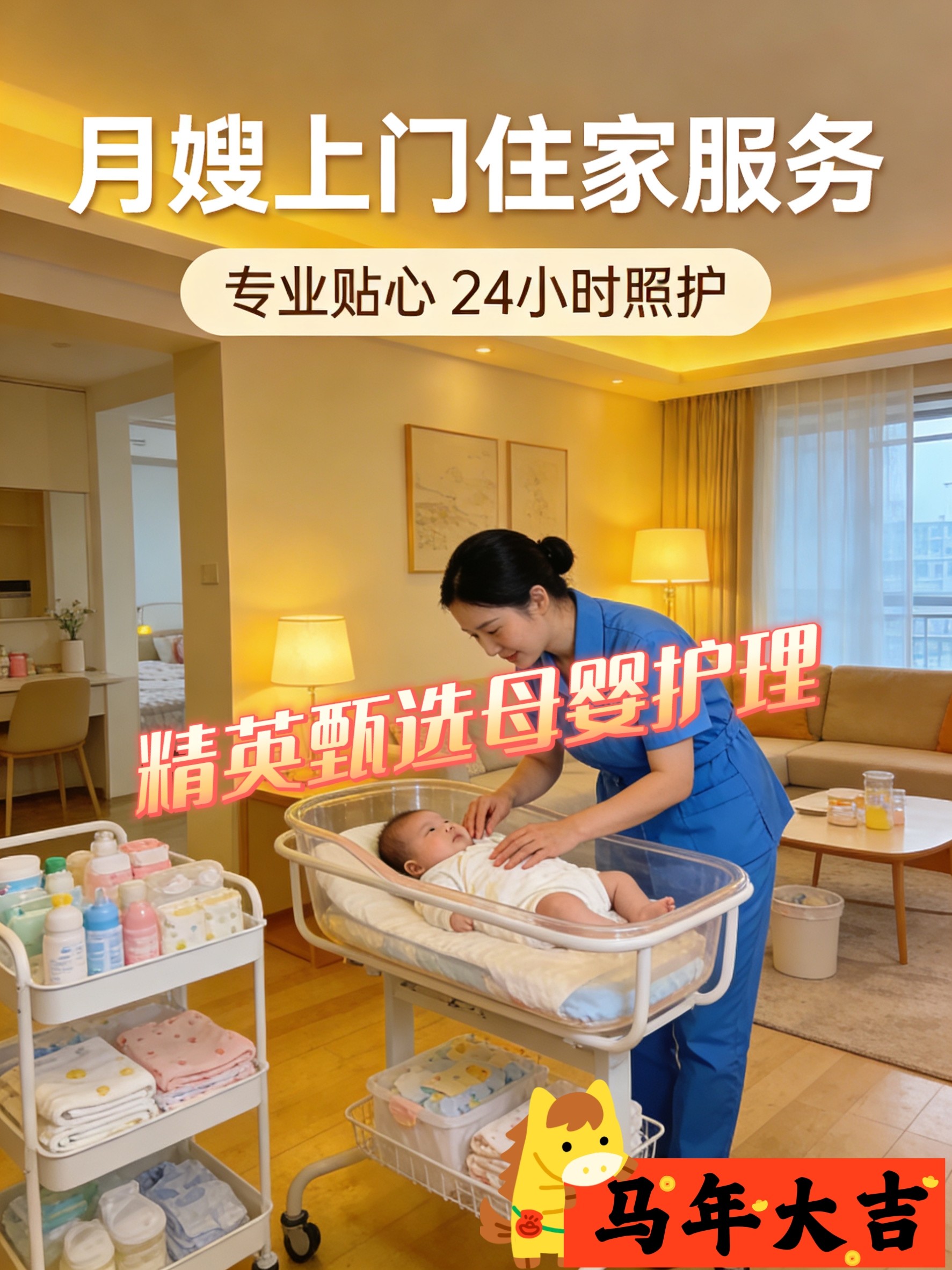 母婴护理住家月嫂上门服务母婴坐月子专业住家护理孕妈产妇陪护