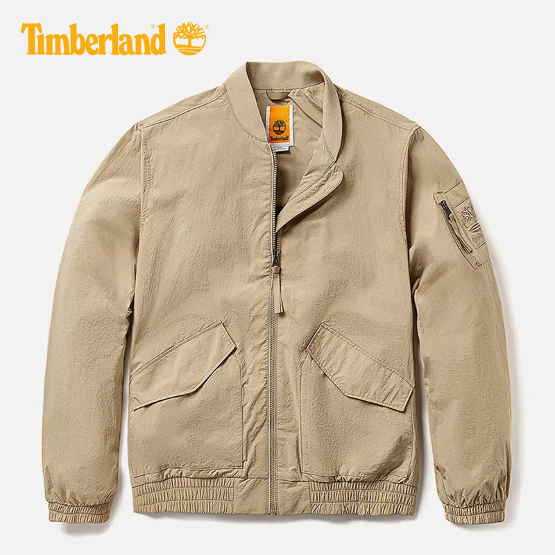 Timberland添柏岚男士户外防风飞行夹克休闲运动开衫外套A4225