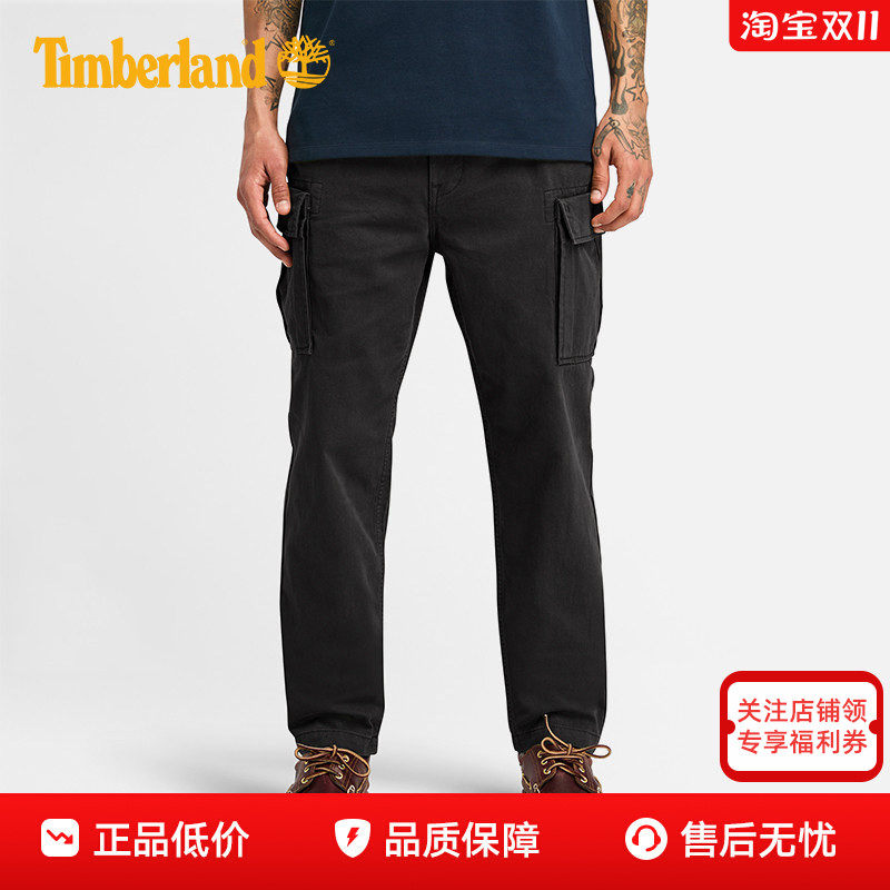 Timberland添柏岚男裤户外舒适棉质宽松休闲运动直筒工装裤A5TVY
