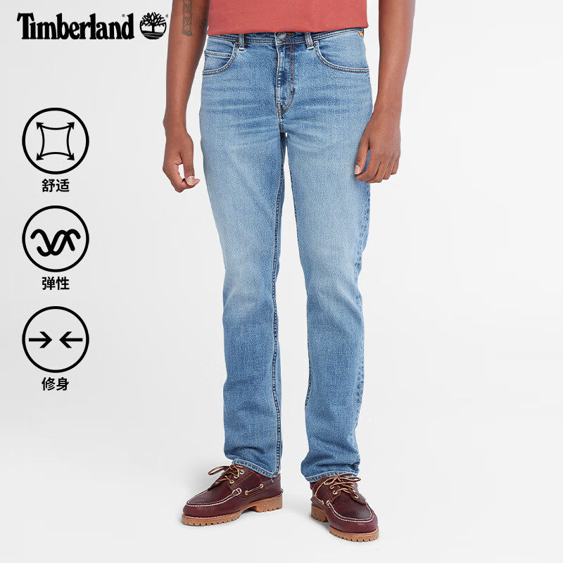 Timberland添柏岚男裤户外棉质舒适弹力透气休闲牛仔裤A6CQ2