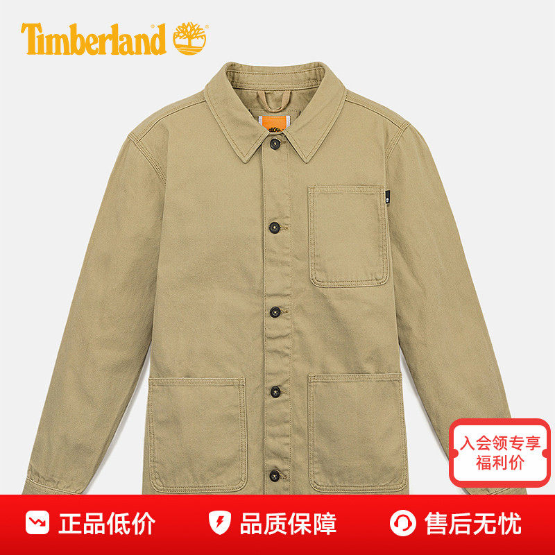 Timberland添柏岚男士户外弹力加厚工装外套长袖衬衫夹克A2PB1