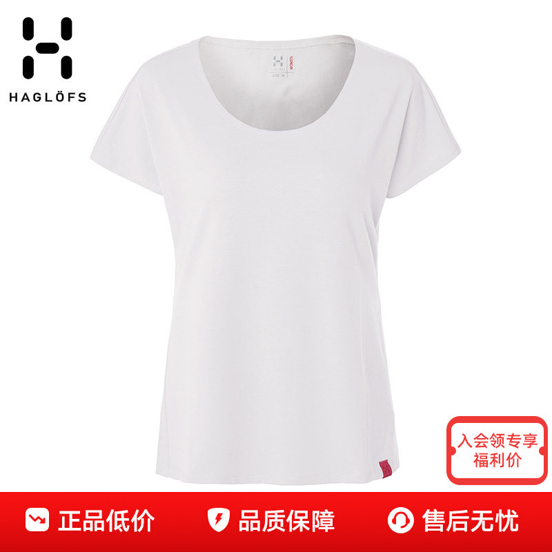 火柴棍Haglofs户外女款运动吸湿快干透气舒适圆领短袖T恤602556图片