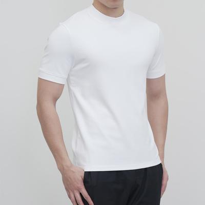 高领短袖T恤2025早春新款