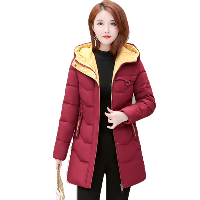 羽绒棉服修身加厚外套女棉衣冬装