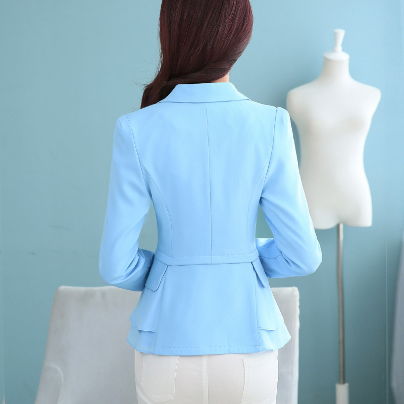 2016 Hitz Miss Han Ban long-sleeved suit Slim small suit jacket female short paragraph suit women flouncing